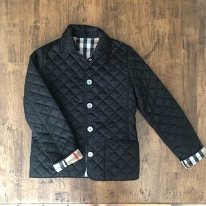 Burberry black quilted jacket